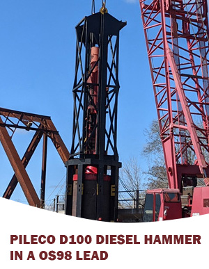 Pileco D100 diesel hammer, IN  OS98 LEAD